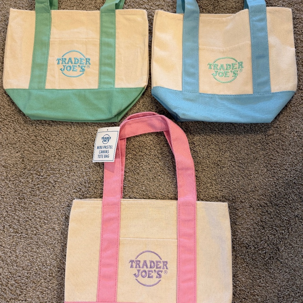 TRADER JOE’S TOTES (set of 3)